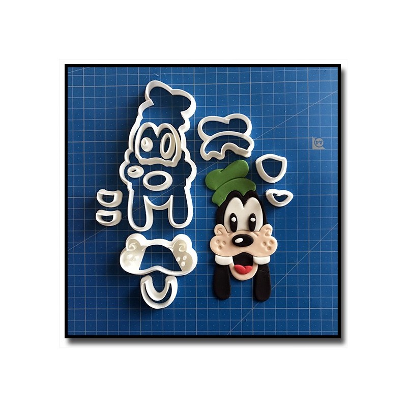 Dingo Visage 101 - Emporte-pièce en Kit pour pâtes à sucre et sablés sur le thème La bande de Mickey