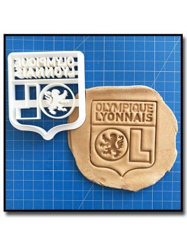 Olympique Lyonnais OL 001 - Emporte-pièce pour pâtes à sucre et sablés sur le thème Football