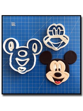 Mickey Visage 101 - Emporte-pièce en Kit pour pâtes à sucre et sablés sur le thème La bande de Mickey