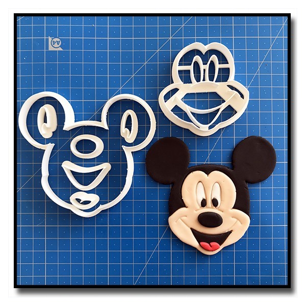 Mickey Visage 101 - Emporte-pièce en Kit pour pâtes à sucre et sablés sur le thème La bande de Mickey