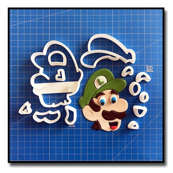 Luigi 101 - Emporte-pièce en Kit pour pâtes à sucre et sablés sur le thème Super Mario