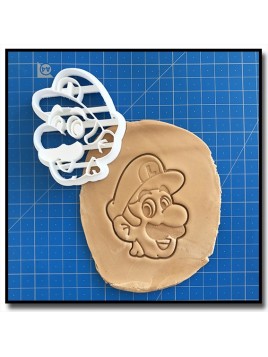 Luigi 001 - Emporte-pièce pour pâtes à sucre et sablés sur le thème Super Mario