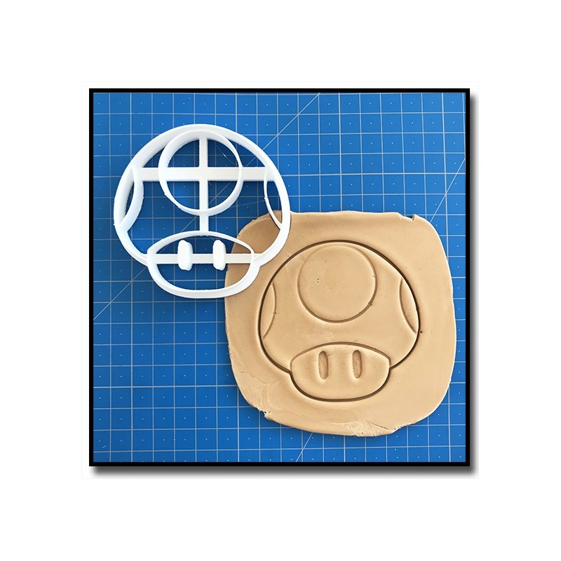 Toad 001 - Emporte-pièce pour pâtes à sucre et sablés sur le thème Super Mario