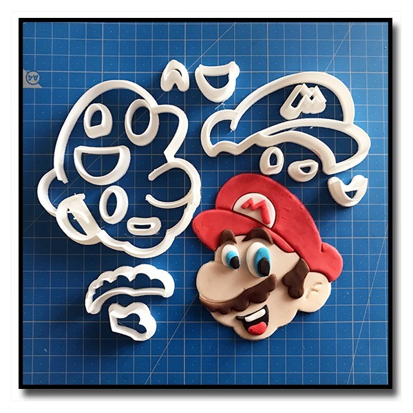 Mario 101 - Emporte-pièce en Kit pour pâtes à sucre et sablés sur le thème Super Mario