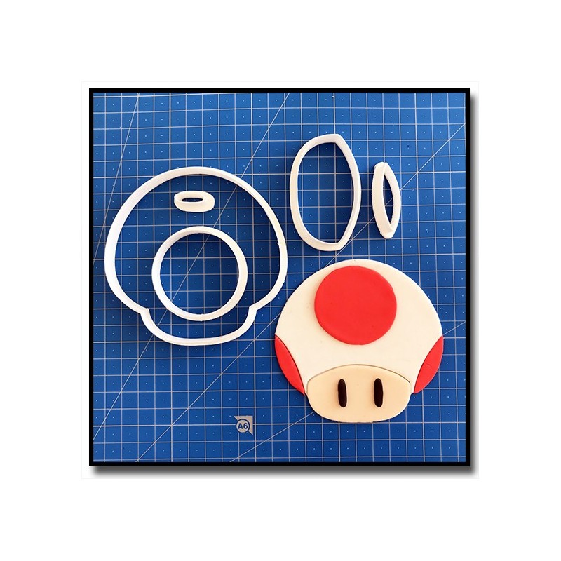Toad 101 - Emporte-pièce en Kit pour pâtes à sucre et sablés sur le thème Super Mario