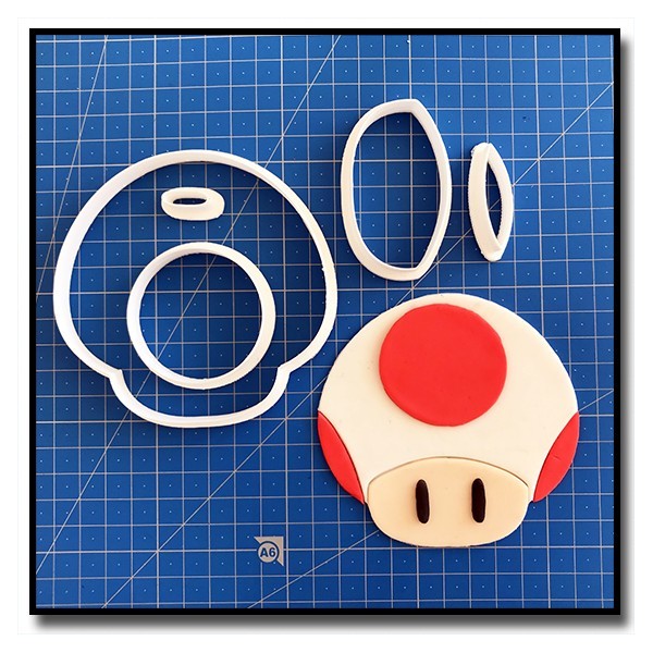 Toad 101 - Emporte-pièce en Kit pour pâtes à sucre et sablés sur le thème Super Mario