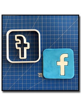 Facebook 101 - Emporte-pièce en Kit pour pâtes à sucre et sablés sur le thème Réseaux sociaux