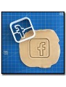 Facebook 001 - Emporte-pièce pour pâtes à sucre et sablés sur le thème Réseaux sociaux