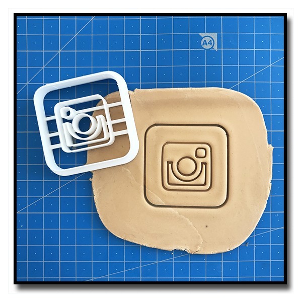 Instagram 001 - Emporte-pièce pour pâtes à sucre et sablés sur le thème Réseaux sociaux
