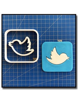 Twitter 101 - Emporte-pièce en Kit pour pâtes à sucre et sablés sur le thème Réseaux sociaux