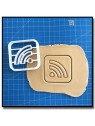 Wi-Fi 001 - Emporte-pièce pour pâtes à sucre et sablés sur le thème Réseaux sociaux