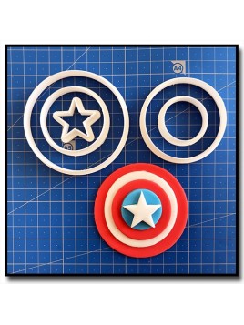 Captain América 101 - Emporte-pièce en Kit pour pâtes à sucre et sablés sur le thème Super-Heros