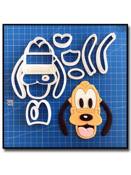 Pluto Visage 101 - Emporte-pièce en Kit pour pâtes à sucre et sablés sur le thème La bande de Mickey