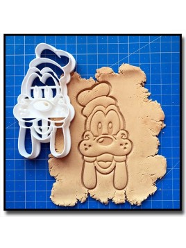 Dingo Visage 001 - Emporte-pièce pour pâtes à sucre et sablés sur le thème La bande de Mickey