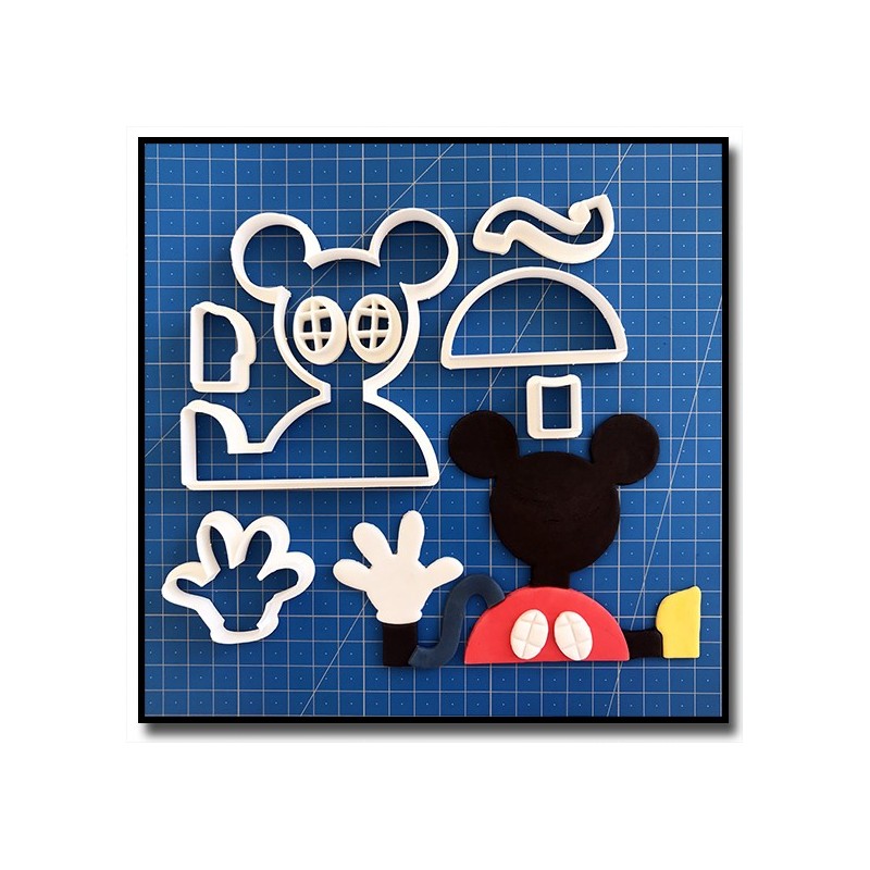 Maison de Mickey 101 - Emporte-pièce en Kit pour pâtes à sucre et sablés sur le thème La bande de Mickey