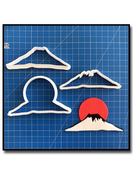 Mont Fuji 101 - Emporte-pièce en Kit pour pâtes à sucre et sablés sur le thème Japon