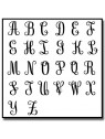 Lettrines Typographie 301 - Tampon pour pâtes à sucre et sablés sur le thème Alphabet & Nombre