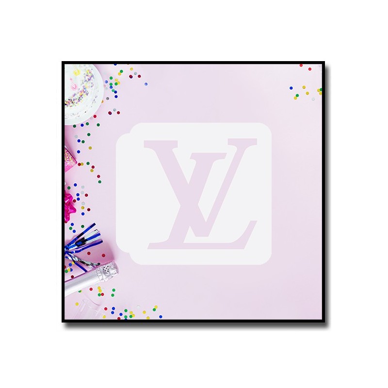 LV Logo 901 - Pochoir pour pâtes à sucre et sablés sur le thème Mode & Fashion