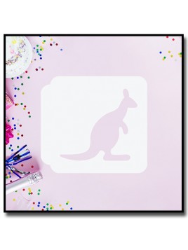Kangourou 901 - Pochoir pour pâtes à sucre et sablés sur le thème Animaux sauvages