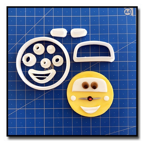 Luigi Cars Cupcake 101 - Emporte-pièce en Kit pour pâtes à sucre et sablés sur le thème Cars