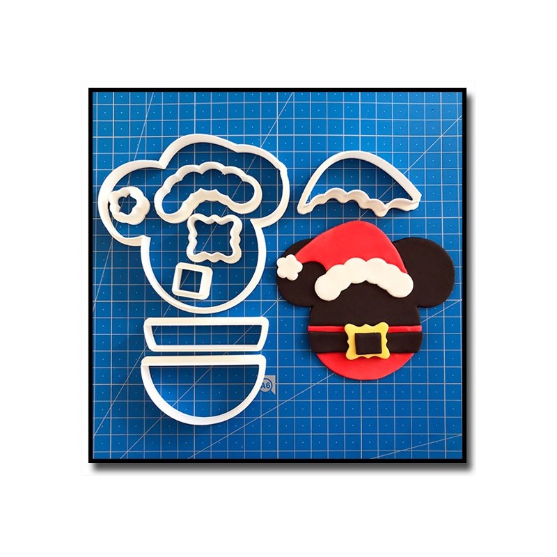 Mickey Noël 101 - Emporte-pièce en Kit pour pâtes à sucre et sablés sur le thème Noël