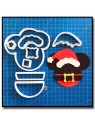 Mickey Noël 101 - Emporte-pièce en Kit pour pâtes à sucre et sablés sur le thème Noël
