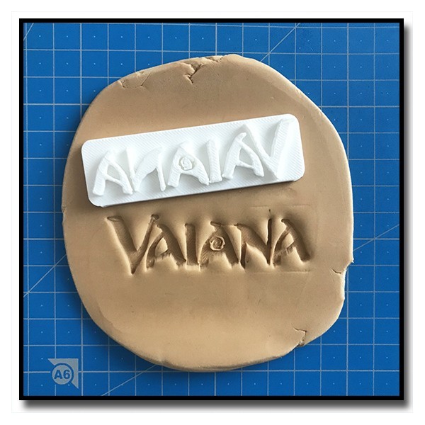 Vaiana 301 - Tampon pour pâtes à sucre et sablés sur le thème Vaiana / Moana
