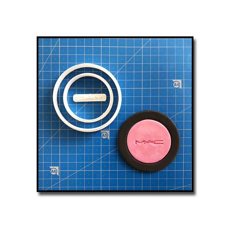 MAC Blush 101 - Emporte-pièce en Kit pour pâtes à sucre et sablés sur le thème Maquillage et Cosmetique