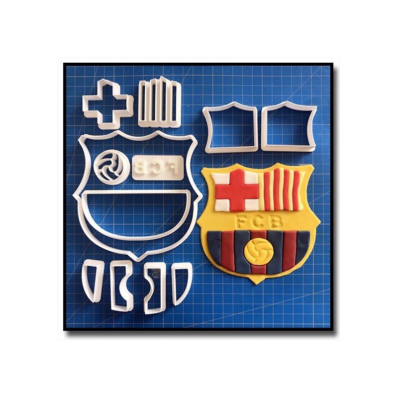 FC Barcelone 101 - Emporte-pièce en Kit pour pâtes à sucre et sablés sur le thème Football