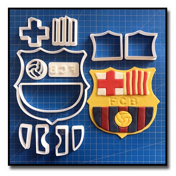 FC Barcelone 101 - Emporte-pièce en Kit pour pâtes à sucre et sablés sur le thème Football