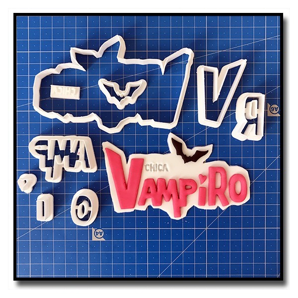Chica Vampiro Logo 101 - Emporte-pièce en Kit pour pâtes à sucre et sablés sur le thème Films, Cinéma et TV