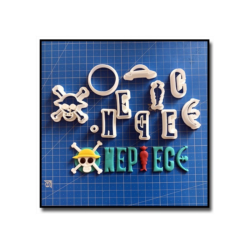 One Piece Logo 101 - Emporte-pièce en Kit pour pâtes à sucre et sablés sur le thème Mangas