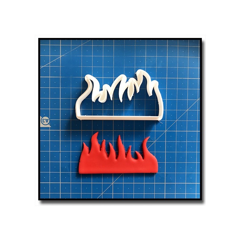 Flamme/Feu 201 - Emporte-pièce pour pâtes à sucre et sablés sur le thème Pompier