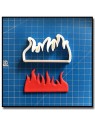 Flamme/Feu 201 - Emporte-pièce pour pâtes à sucre et sablés sur le thème Pompier