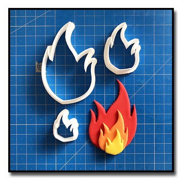 Flamme/Feu 101 - Emporte-pièce pour pâtes à sucre et sablés sur le thème Pompier
