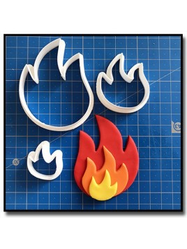 Flamme/Feu 102 - Emporte-pièce pour pâtes à sucre et sablés sur le thème Pompier