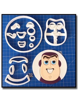 Buzz L'éclair Visage 101 - Emporte-pièce en Kit pour pâtes à sucre et sablés sur le thème Toy Story