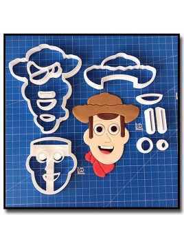 Woody Visage 101 - Emporte-pièce en Kit pour pâtes à sucre et sablés sur le thème Toy Story