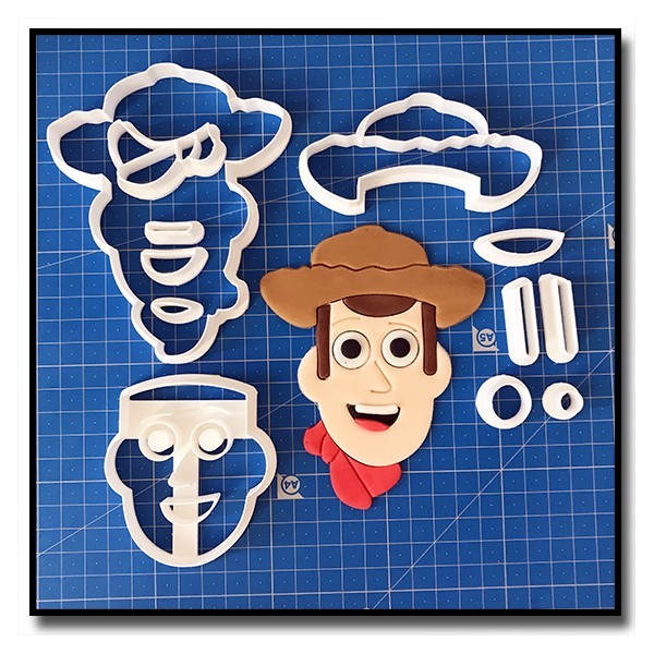 Woody Visage 101 - Emporte-pièce en Kit pour pâtes à sucre et sablés sur le thème Toy Story