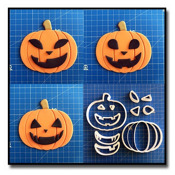 Citrouille Complet 101 - Emporte-pièce en Kit pour pâtes à sucre et sablés sur le thème Halloween