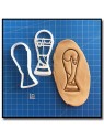 Coupe du Monde 001 - Emporte-pièce pour pâtes à sucre et sablés sur le thème Football