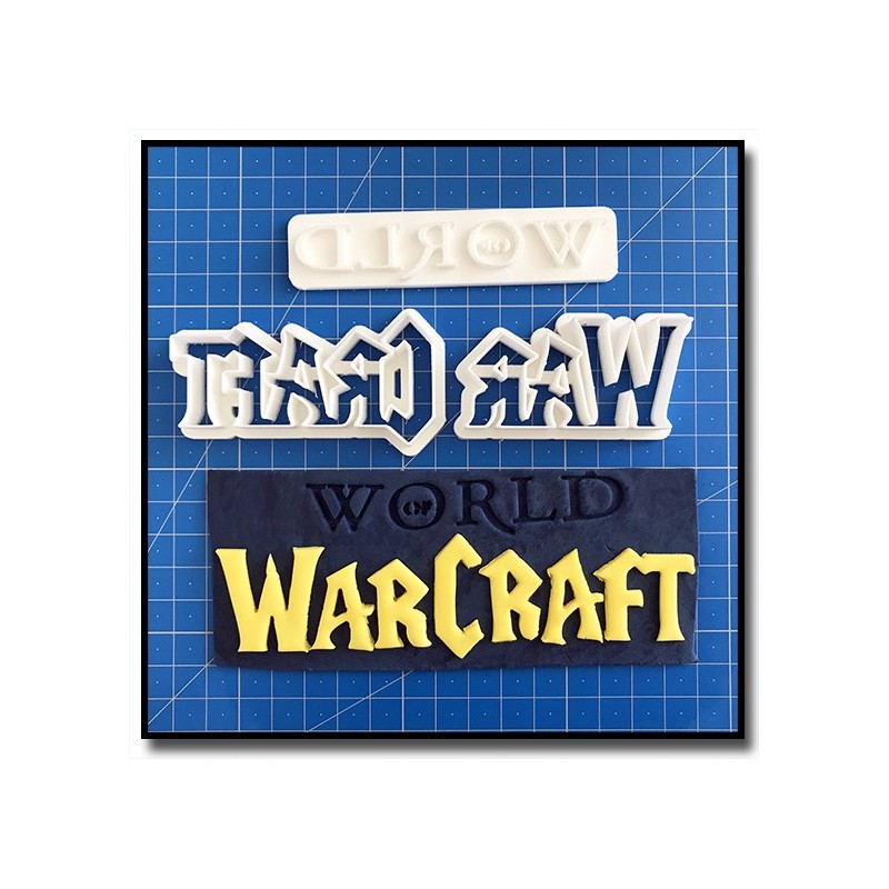 World Of WarCraft Logo 101 - Emporte-pièce en Kit pour pâtes à sucre et sablés sur le thème Jeux Vidéos