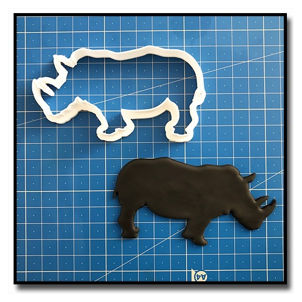 Rhinocéros 201 - Emporte-pièce pour pâtes à sucre et sablés sur le thème Safari