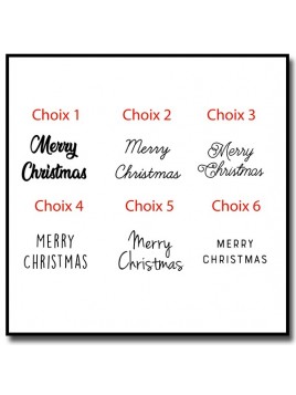 Merry Christmas 301 - Tampon pour pâtes à sucre et sablés sur le thème Noël