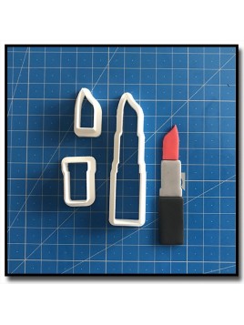 Rouge à lèvres 101 - Emporte-pièce en Kit pour pâtes à sucre et sablés sur le thème Maquillage et Cosmetique