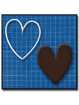 Coeur 202 - Emporte-pièce pour pâtes à sucre et sablés sur le thème Amour