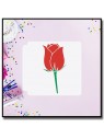 Rose 9902 - Pochoir pour pâtes à sucre et sablés sur le thème Fleurs & Plantes