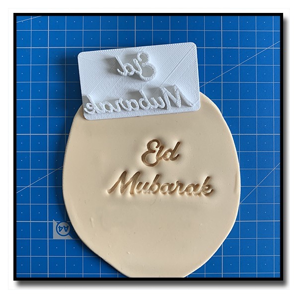 Eid Mubarak 304 - Tampon - Tampon pour pâtes à sucre et sablés sur le thème Eid & Ramadan