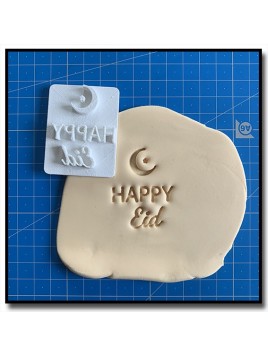 Happy Eid 301 - Tampon pour pâtes à sucre et sablés sur le thème Eid & Ramadan