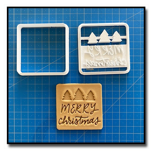Merry Christmas 001 - Emporte-pièce pour pâtes à sucre et sablés sur le thème Noël